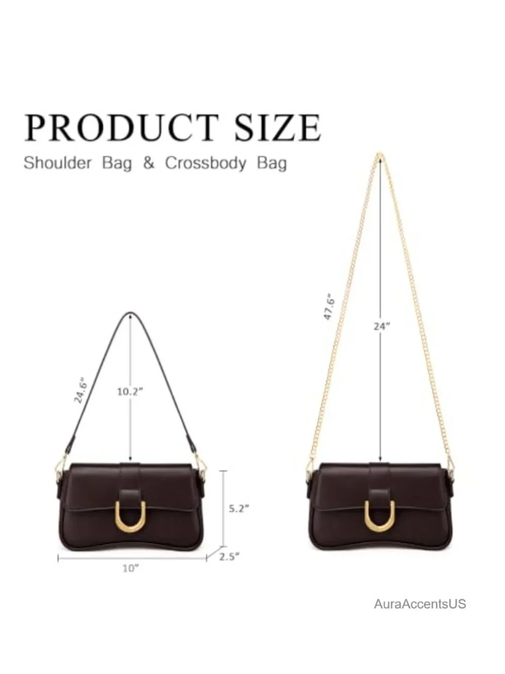 Faux Leather Hobo Shoulder Bag Small Handbag Retro Clutch Purse Vegan Leather